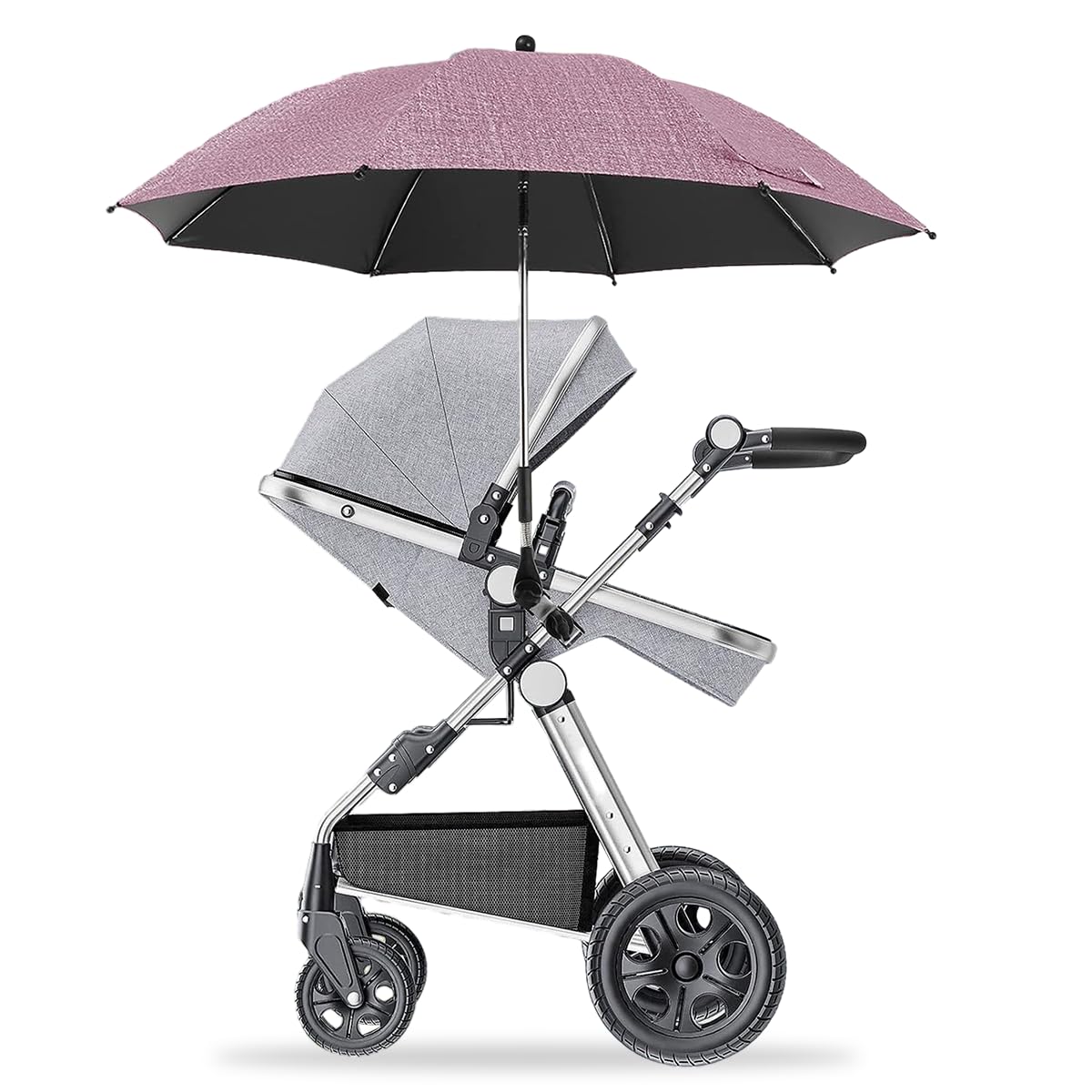 SNOWIE SOFT Baby Stroller Shade Umbrella with Clamp UV50+ Sun Protection Umbrella for Stroller 360° Adjustable Baby Umbrella Stroller SNOWIE SOFT Baby Stroller Shade Umbrella with Clamp UV50+ Sun Protection Umbrella for Stroller 360° Adjustable Baby Umbrella Stroller